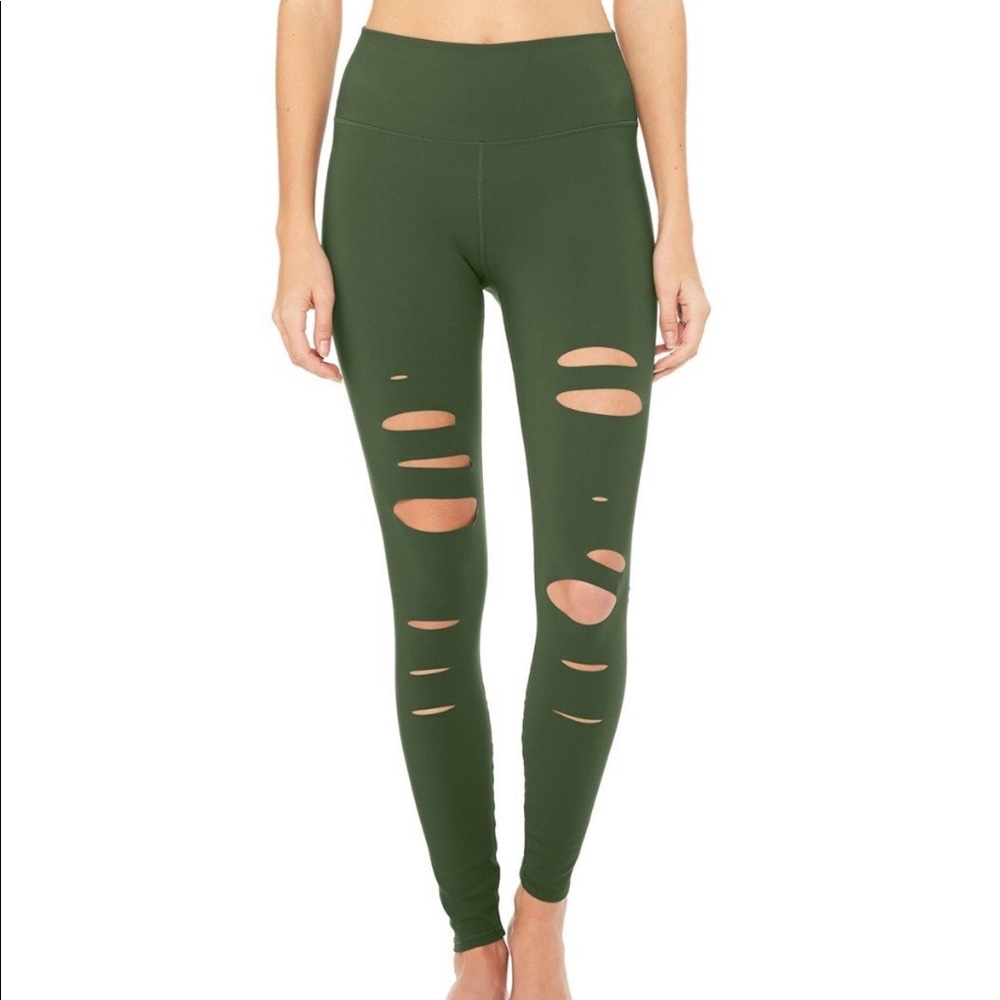 ALO Yoga Olive Green Leggings